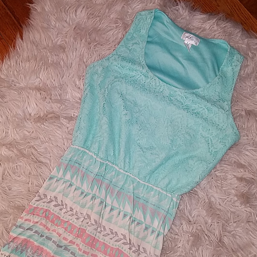 Lace top maxi dress